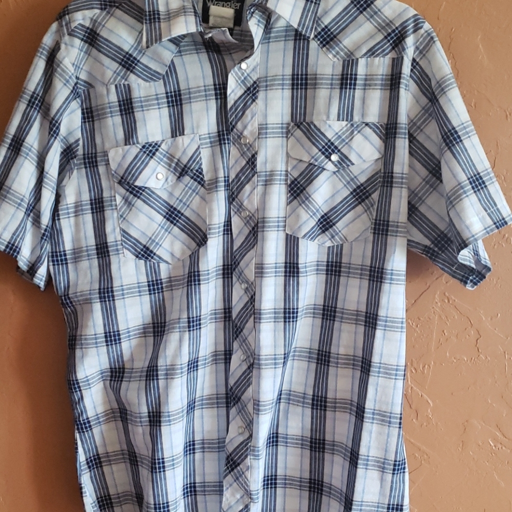 Mens Wrangler Pearl Snap Shirt